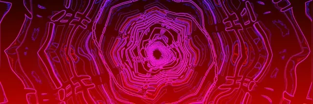 Túnel Neon Magenta Pulsante 3:1 Screensaver | VJ Loop 60fps