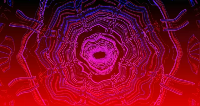 Неоневий тунель VJLoops 4K UHD 60FPS заставка Live Wallpaper