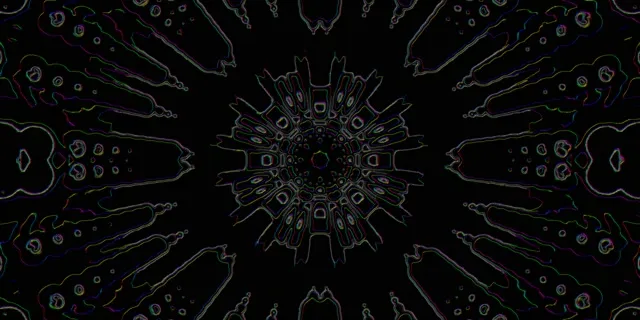 Neon Tunnel Radial Vortex VJ Loop 2:1 Univisium 60fps Screensaver