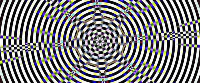 Neon Tunnel Checkered Vortex Loop 2.39:1 Cinemascope 60fps Screensaver VJ