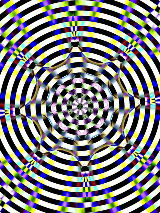 Neon Tunnel Kaleidoscope Vortex Loop 3:4 iPad Portrait 60fps Screensaver