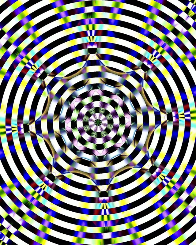 Neon Tunnel Kaleidoscope Vortex | 4:5 Instagram 60fps Screensaver Loop