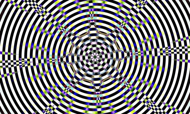 Neon Tunnel Concentric Circles VJ Loop 5:3 Wide 60fps Screensaver