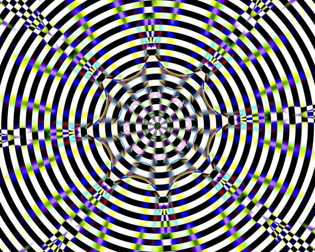 Neon Tunnel Concentric Circles VJ Loop 5:4 Industrial 60fps Screensaver