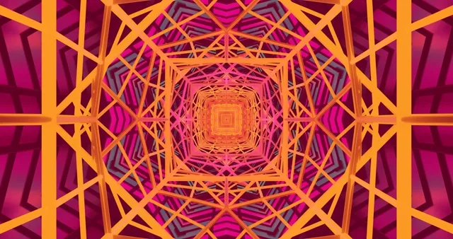 Túnel Neon VJ Loop 4K UHD 60fps Protector de Pantalla Windows Portátil