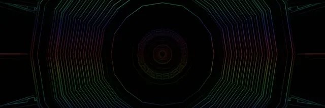 Túnel Neon Loop Vórtice em Espiral 3:1 Ultrawide 60fps VJ Animação Protetor de Tela