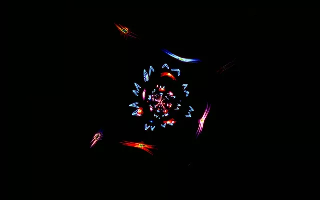 Pulsating Heksagon Neon Tunel VJ Loop 16:10 MacBook 60fps Screensaver