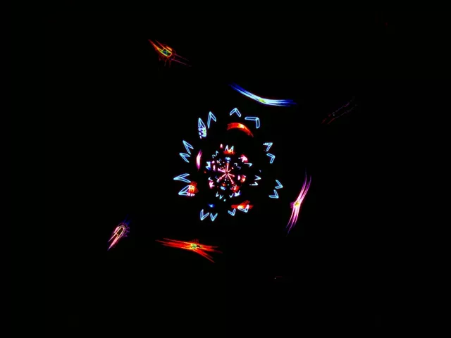 Neonska Proga Kaleidoskop Vortex | 4:3 Classic 60fps Screensaver Zanka