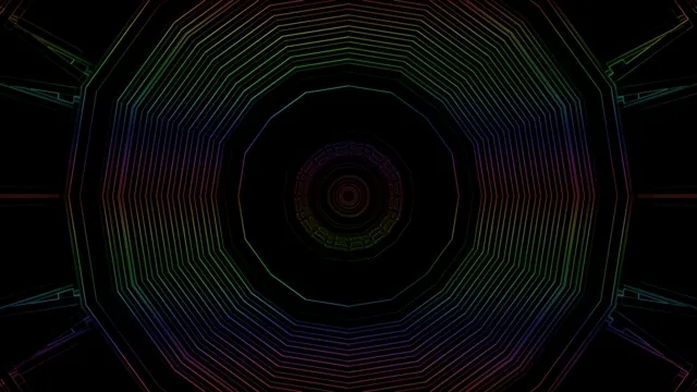 نيون تونل VJ Loop 4K UHD 60FPS شاشة توقف Windows PC