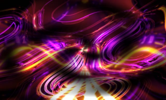 Neon Tunnel VJ Loop 5:3 Wide 60fps Purple Gold Swirls Motion Screensaver