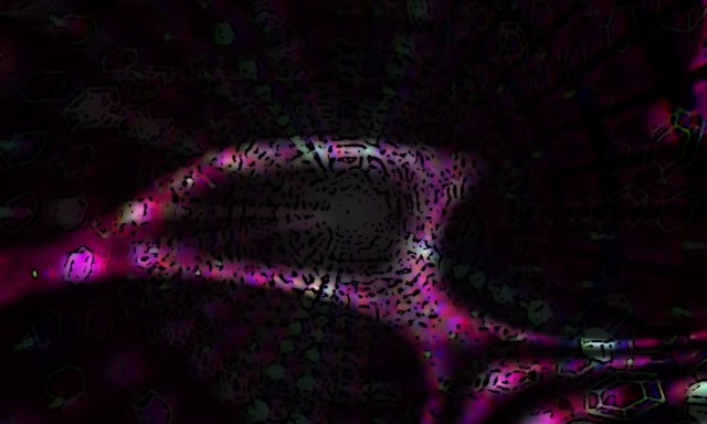 Neon Tunnel VJ Loop 5:3 Wide 60fps Screensaver Pink Purple Glitch Motion