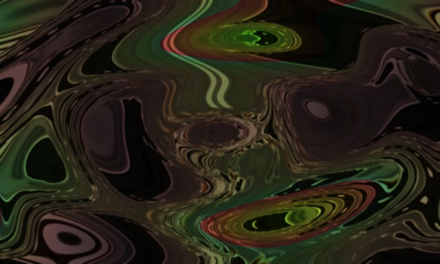 Neon Tunnel VJ Loop 5:3 Wide 60fps Screensaver - Swirling Green Brown Organic Motion