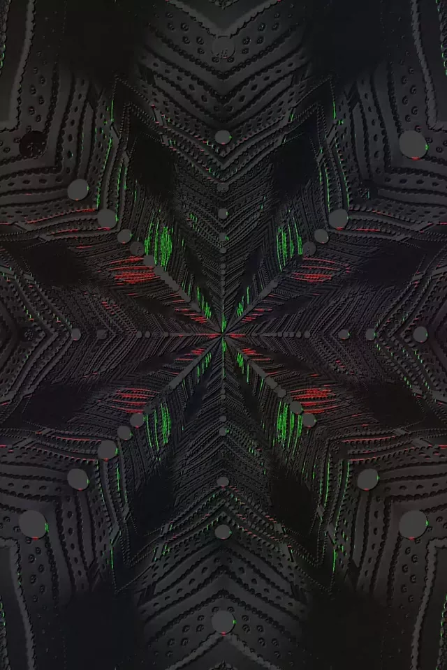 Neon Tunnel Vj Loop 9:16 60fps Screensaver Kaleidoscope Burst