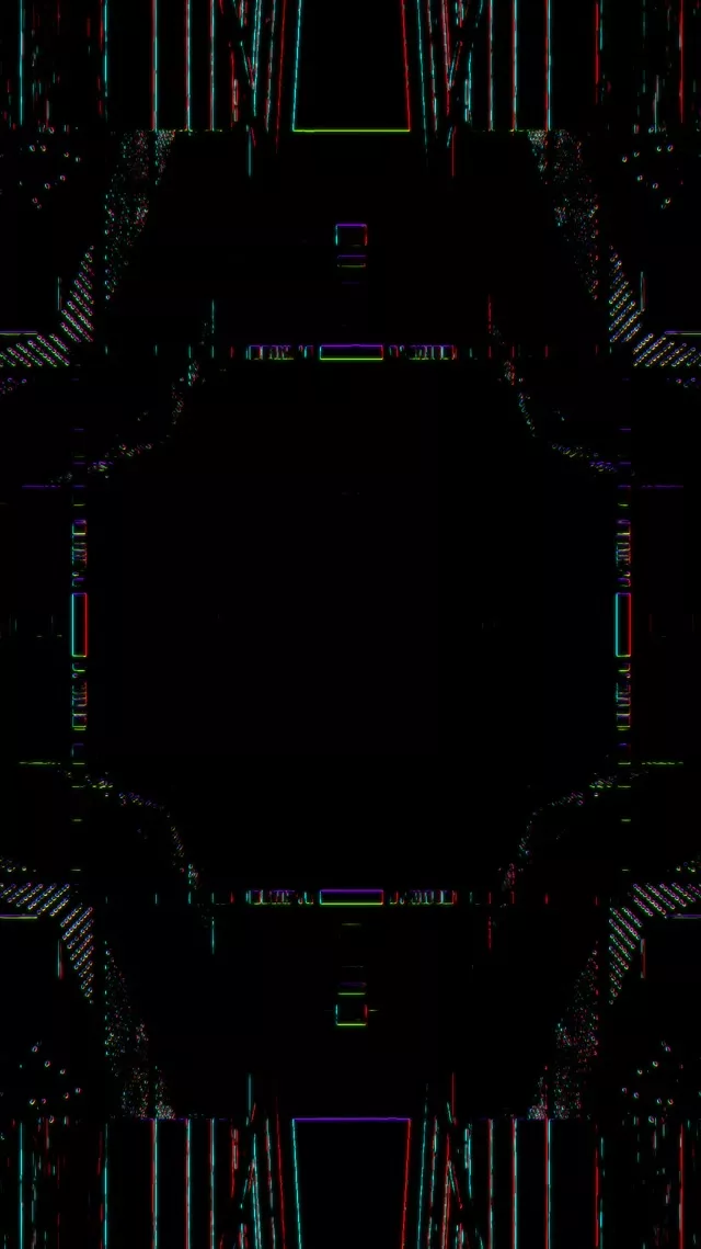 Neon Tunnel VJ Loop 9:16 Reels 60fps Screensaver Geometric Grid