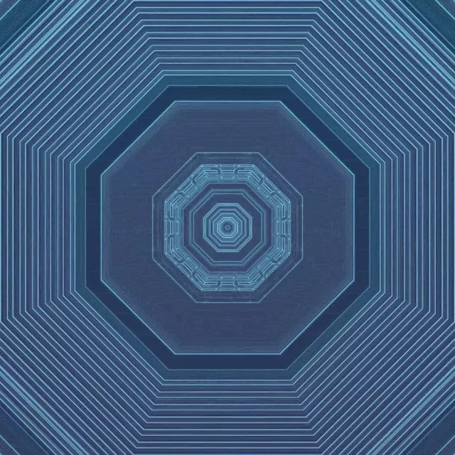 Neon Tunnel VJ Loop Octagon Vortex 1:1 Square 60fps Screensaver
