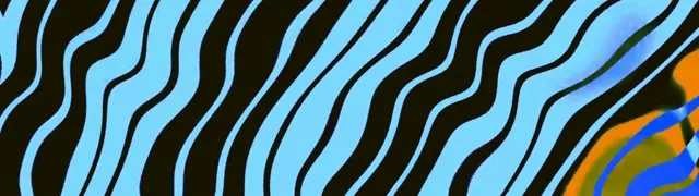 Tunel Neon Dungi Ondulate Albastru Portocaliu 32:9 Ultrawide 60fps Screensaver VJ Loop