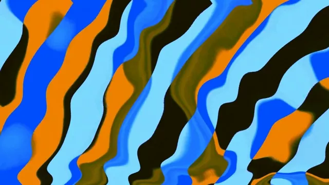 Neon Tunnel Wavy Stripes Blue Orange 4k uhd 60fps screensaver Vj loop