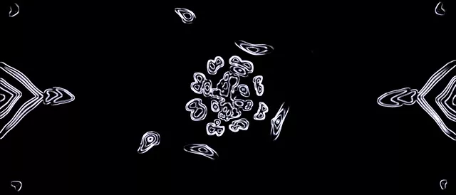 Neon Tunnel White Shapes 21:9 Ultrawide 60fps Screensaver VJ Loop