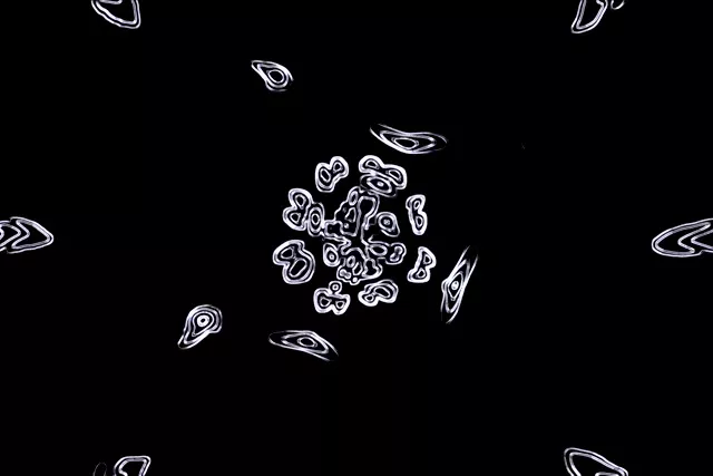 Penyelamat Skrin Bentuk Putih Terowong Neon 3:2 Surface 60fps VJ Loop