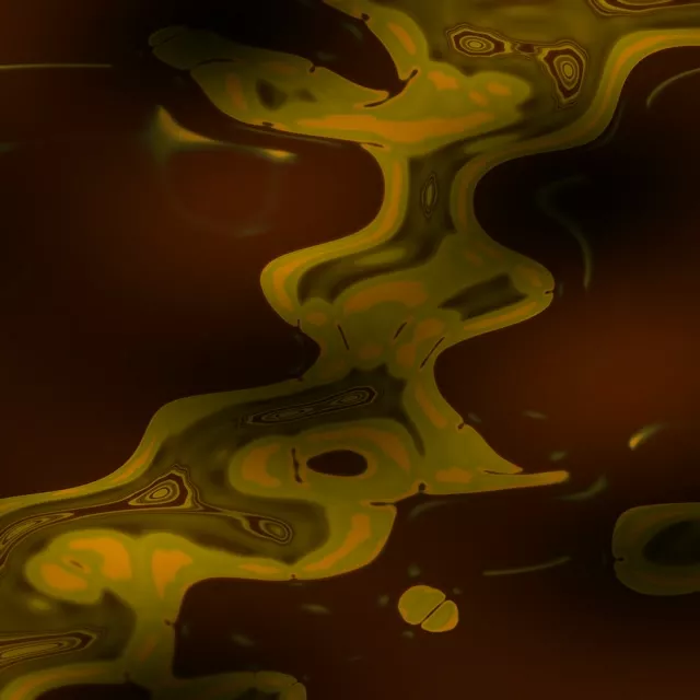 Neon Tunnel Yellow Liquid VJ Loop 1:1 Square 60fps Screensaver