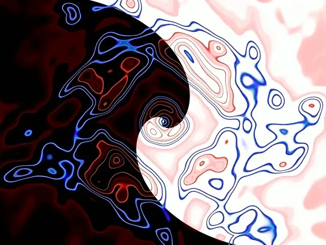 Túnel de Neó Remolí Yin Yang 4:3 Clàssic 60fps Protector de Pantalla Vj Loop