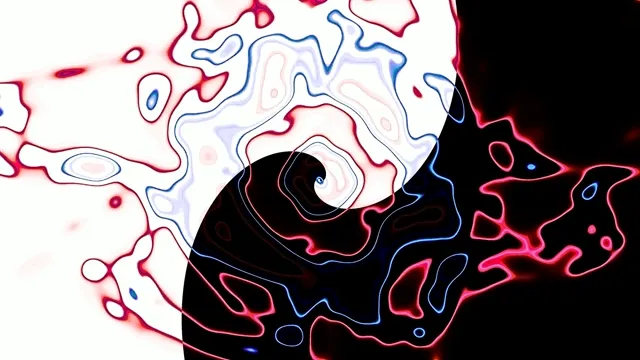 Terowongan Neon Pusaran Yin Yang Screensaver 4K UHD 60fps VJ Loop