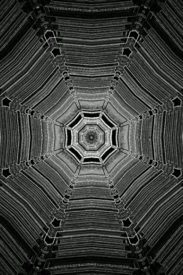 Octagon Neon Tunnel Vj Loop 60fps 2:3 Photo Portrait Screensaver