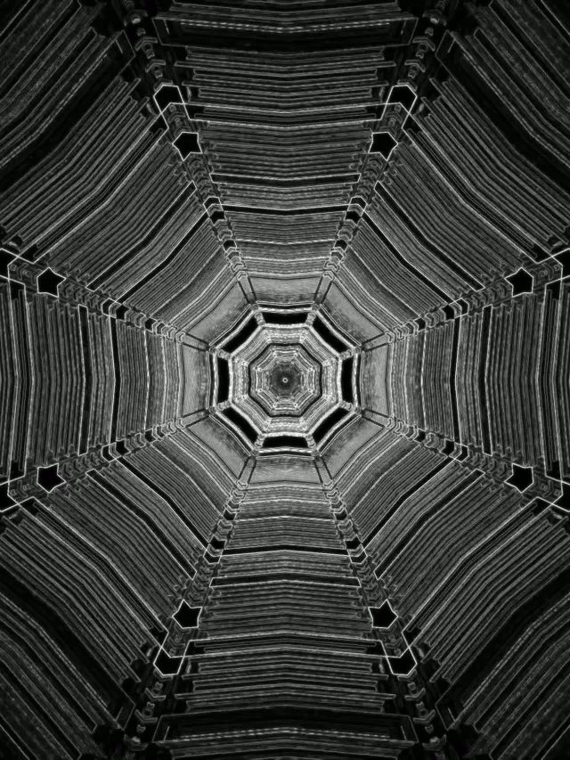 Октагон Неон Тунел Вртлог 3:4 iPad Портрет 60fps Чувар на Екран VJLoops