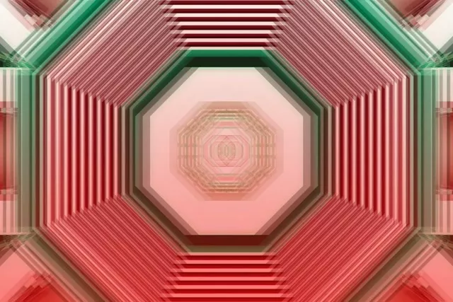 Octagonal Neon Tunnel 3:2 Surface 60fps Screensaver VJ Loop Motion Background