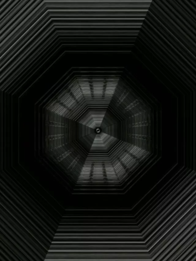 Osemhranný neon tunel 3:4 iPad portét 60fps šetrič obrazovky vj loop