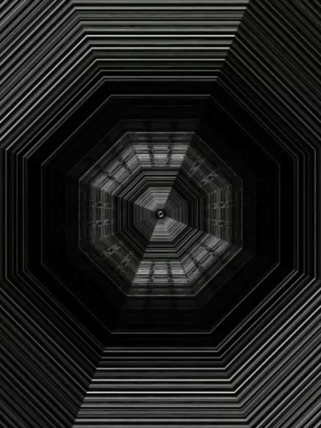 Octagonal Neon Tunnel 3:4 iPad Portrait 60fps VJLoops Screensaver