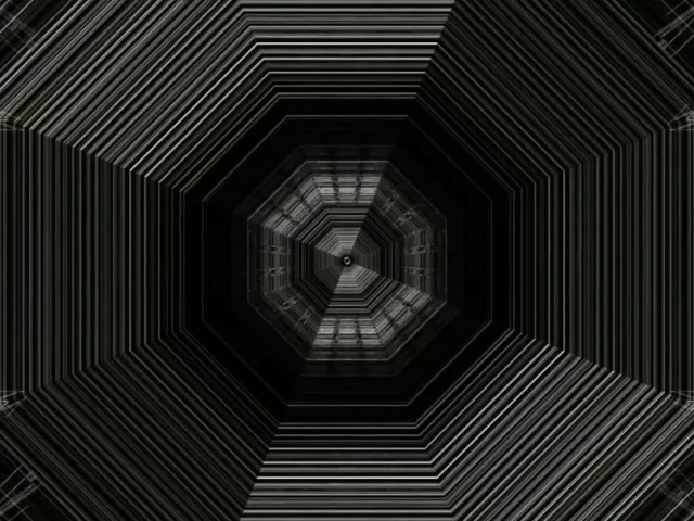 Terowongan Neon Oktagonal 4:3 Classic 60fps Screensaver VJLoops