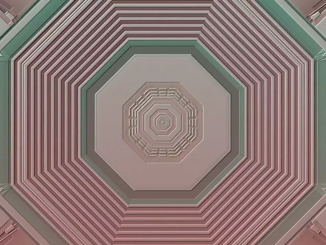 Octagonal Neon Tunnel 4:3 Classic 60fps Screensaver VJ Loop