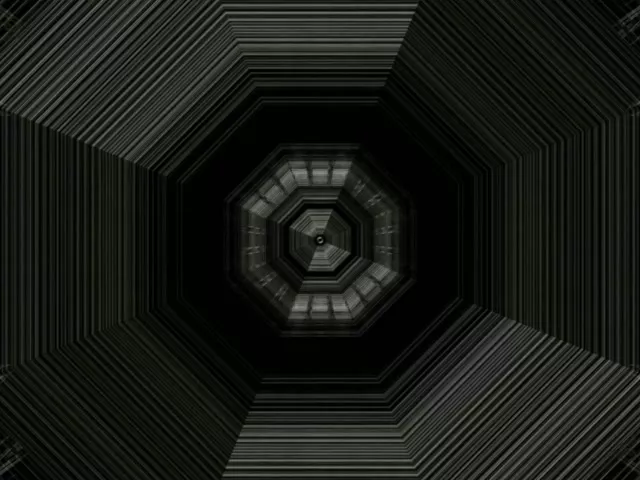 Octagonal Neon Tunnel 4:3 Classic 60fps VJ Loop Screensaver