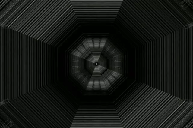Octagonal Neon Tunnel | 60fps VJ Loop | Hypnotic Geometric Screensaver