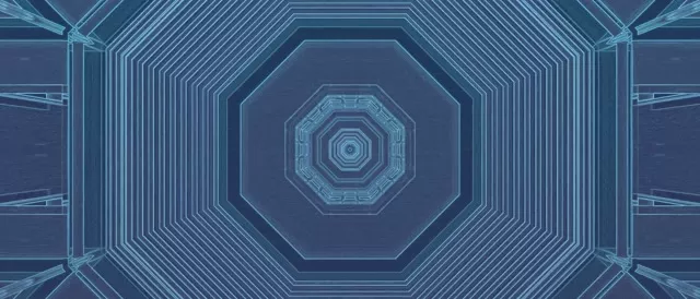 Octagonal Neon Tunnel VJ Loop 21:9 Ultrawide 60fps Screensaver