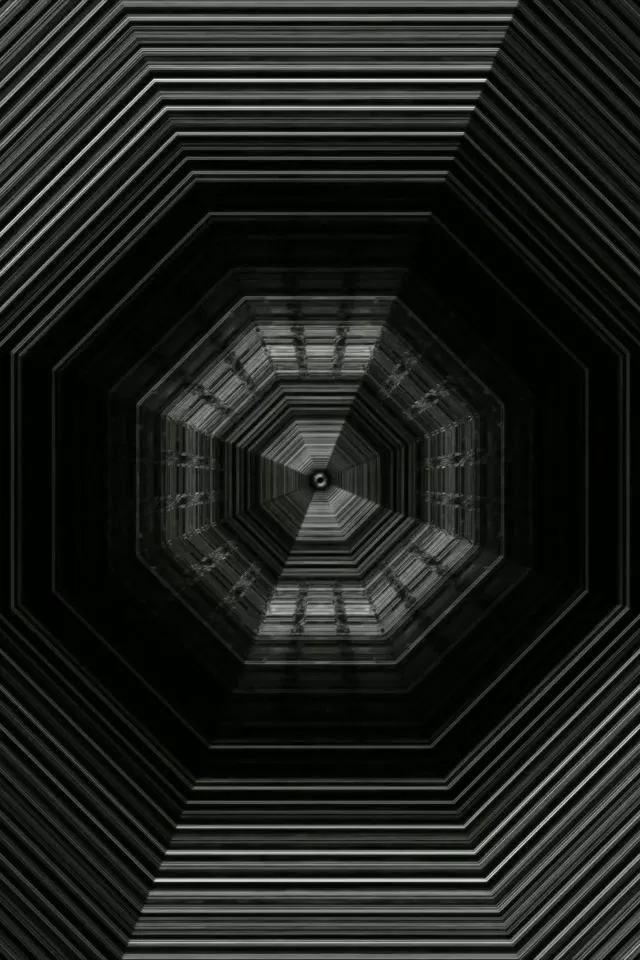 Octagonale Neon Tunnel VJLoops 9:16 60fps Screensaver Hypnotiserende Geometrische Vortex