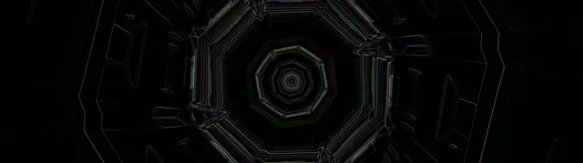 Octagonal Neon Tunnel Vortex 32:9 Ultrawide 60fps Screensaver Loop