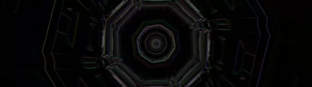 Octagonal Neon Tunnel Vortex 32:9 Ultrawide 60fps Screensaver Loop