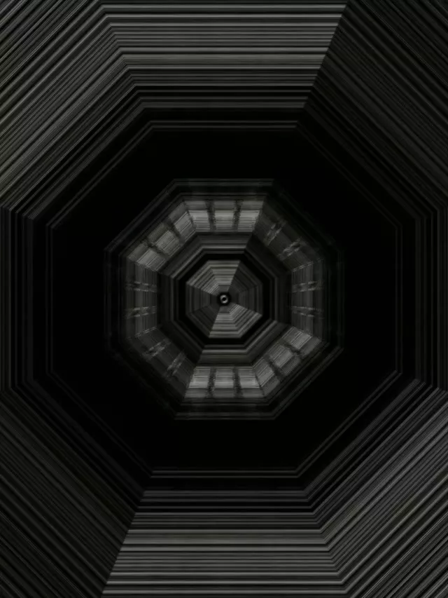 Octagonal Neon Tunnel Vortex 3:4 iPad Portrait 60fps Screensaver Loop