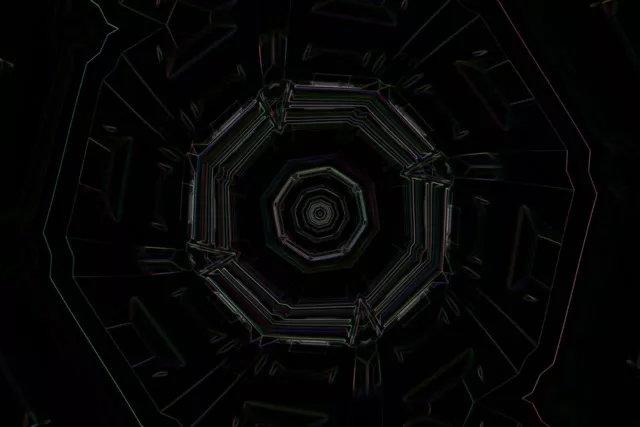 Octagonal Neon Tunnel Vortex 60fps 3:2 Screensaver VJ Loop