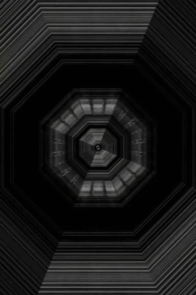 Achthoekige Neon Tunnel Vortex 9:16 Portrait 60fps Screensaver VJLoops