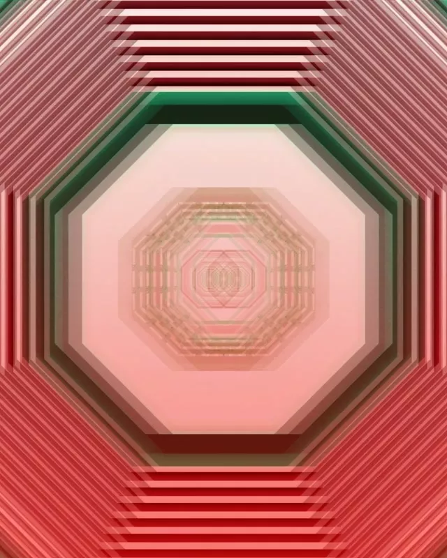 Octagonal Neon Tunnel Vortex Loop | 4:5 Instagram 60fps Screensaver