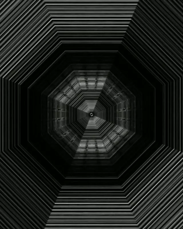 オクタゴナルネオンタンネルボルテックスループ 4:5 インスタグラム 60fps スクリーンセーバー