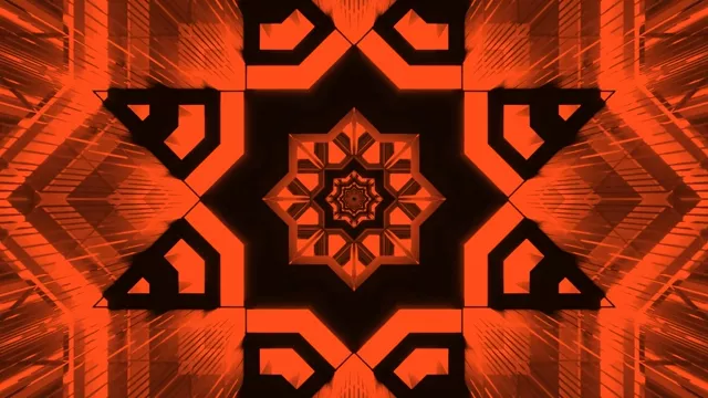 Narančasti Geometrijski Neonski Tunel Čuvar Ekrana 4K UHD 60fps Vj Loop