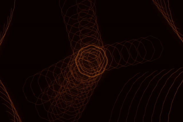 Orange geometric neon tunnel vortex 3:2 surface 60fps screensaver VJ loop