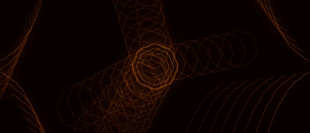Orange Glowing Neon Tunnel VJ Loop 21:9 Ultrawide 60fps Screensaver