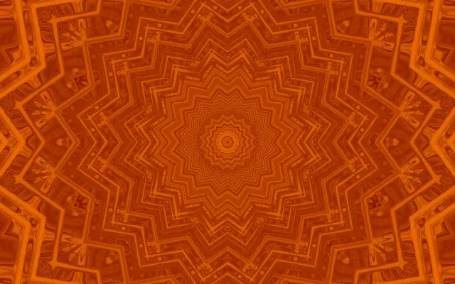 Портокалов Калеидоскоп Ѕвезда Неон Тунел VJ Loop 60fps 16:10 MacBook Заштитник