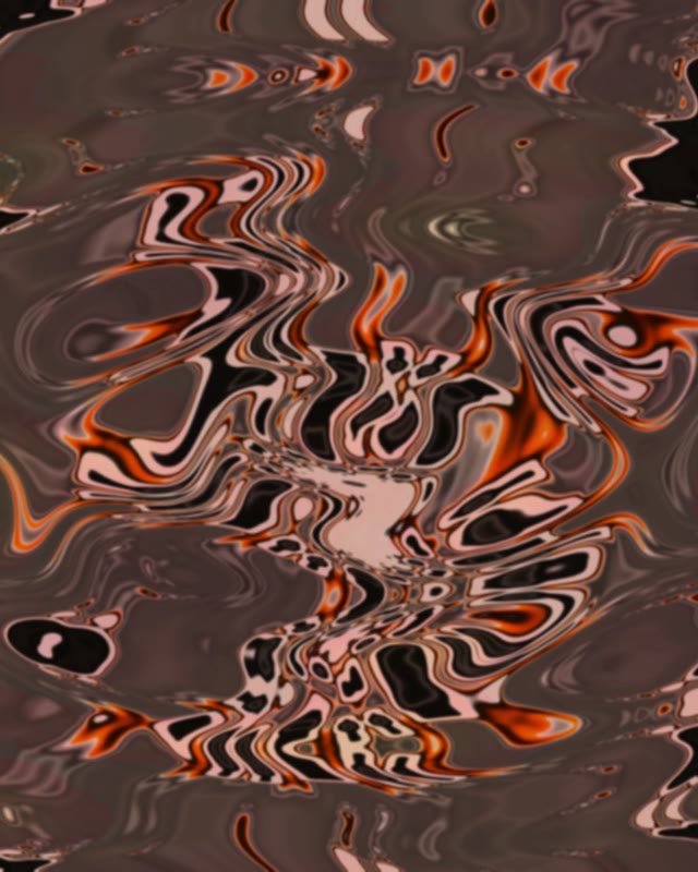 Orange Liquid Swirl Neon Tunnel VJ Loop 4:5 Instagram 60fps Screensaver