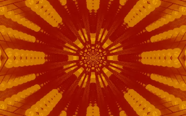 Neon Tunnel Sunburst Kaleidoscope VJ Loop 16:10 MacBook 60fps Screensaver